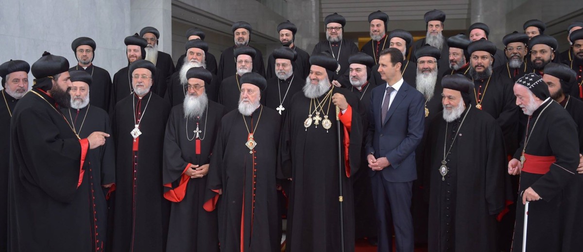 assad-meets-Christian-clerics